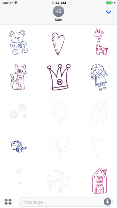 Animated Cute Children Stickers screenshot 2
