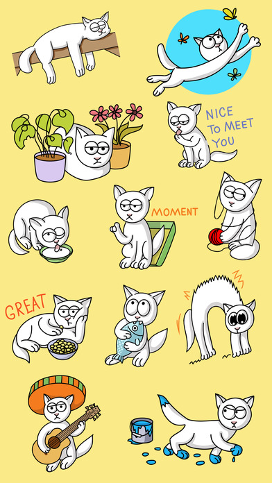 Sleepless Cat Stickers screenshot 2
