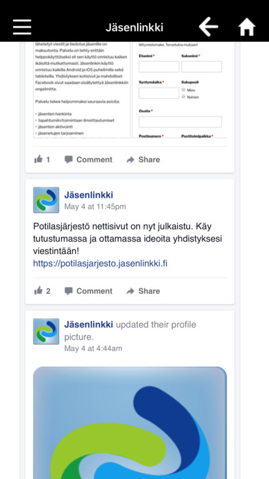 Jäsenlinkki screenshot 3