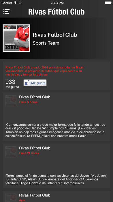 Rivas F.C (Rivas Fútbol Club) screenshot 4