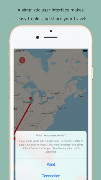 Traveli - A Portable Push Pin Map for your Travels screenshot 2