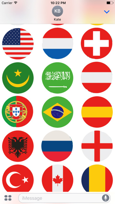 Country Flags Stickers & emoji screenshot 2