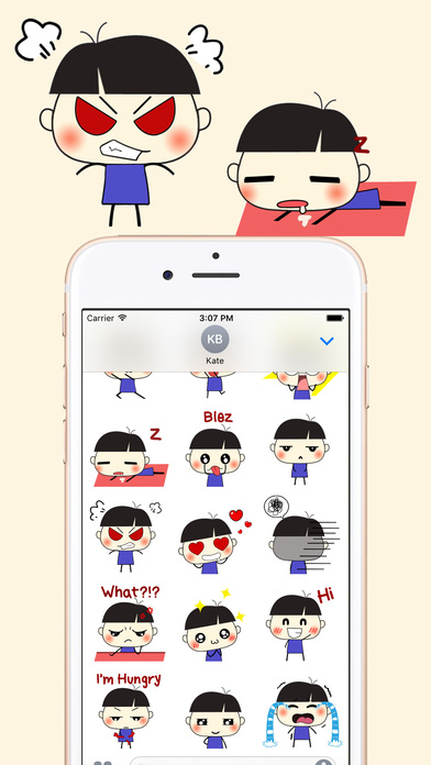 Bad Boy - Super Cute Emoji GIF screenshot 2