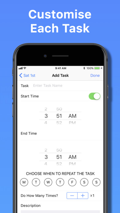 Task Timer - Weekly Tasks Scheduler screenshot 2