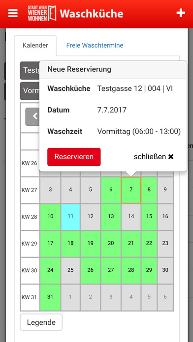 Wiener Wohnen Waschküche screenshot 2