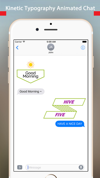 TypoChat -Minimal Animated Typography Chat Message screenshot 3