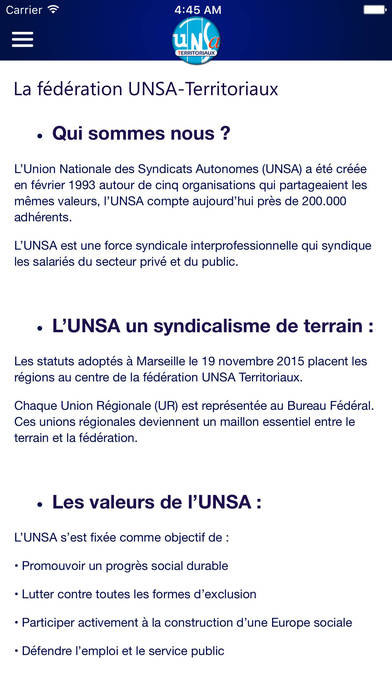 UNSA-Territoriaux screenshot 3