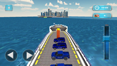 Police Cruiser Transporter-NYPD Car Transport Game screenshot 2