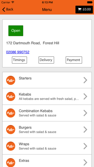 Brothers Kebab Forest Hill screenshot 2