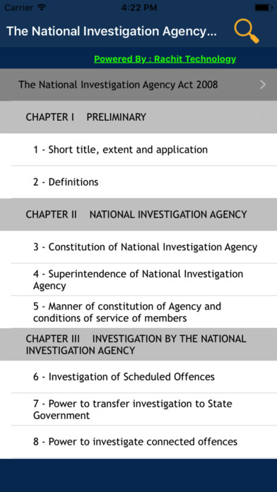 The National Investigation Agency Act 2008 screenshot 2