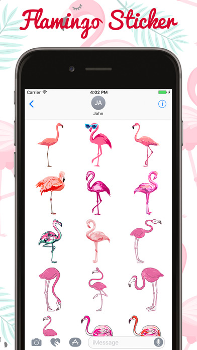 Flamingo FlamMoji Stickers screenshot 3