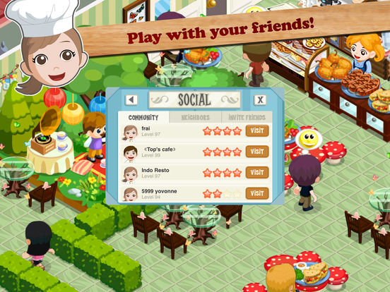 Screenshots of Restaurant Story for iPad