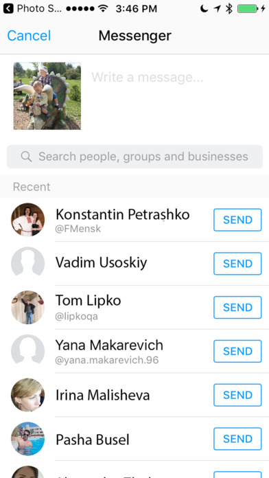 Widget for Messenger - Photo Sharing screenshot 2
