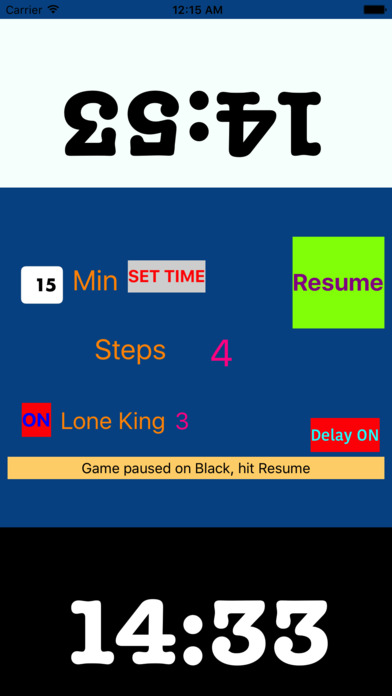 Chess Competition Clock for iPad screenshot 3