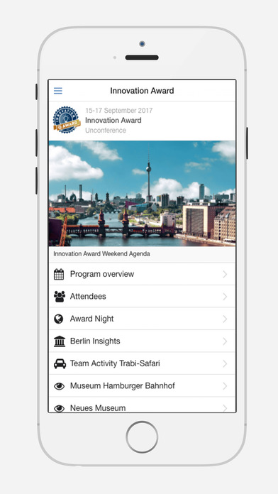Innovation Award Weekend screenshot 2