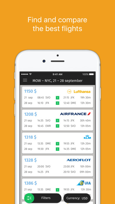 Overfly - Cheap flights app screenshot 2