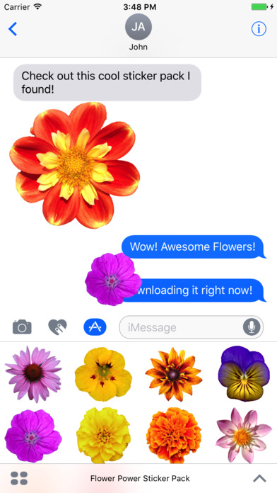 Flower Power Sticker Pack screenshot 2