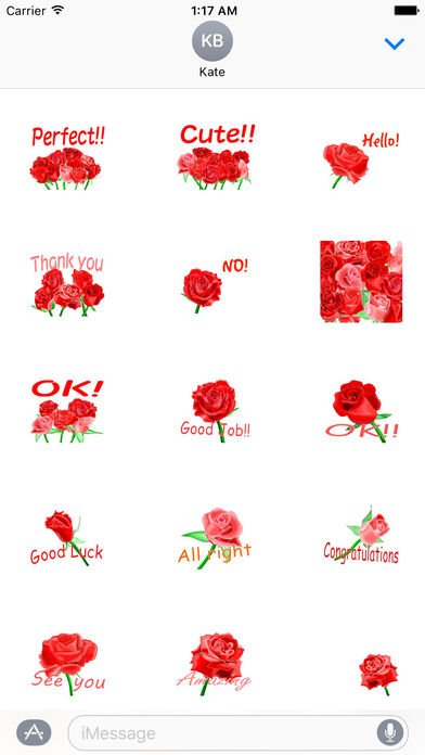 Love and Rose - Rosemoji Sticker screenshot 2