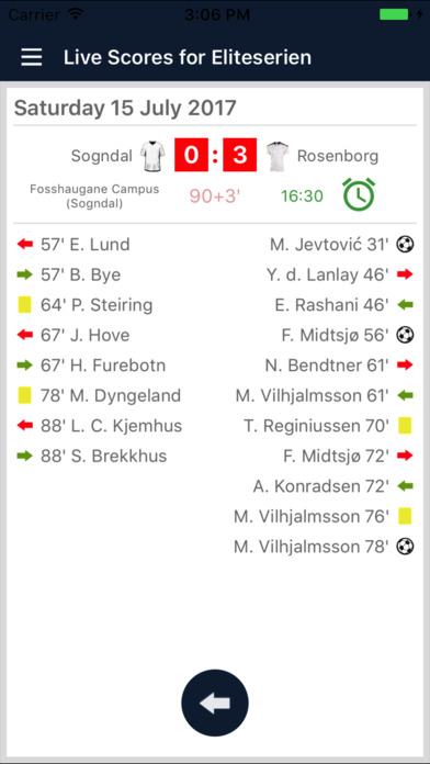 Live Scores Eliteserien 2023 screenshot 3