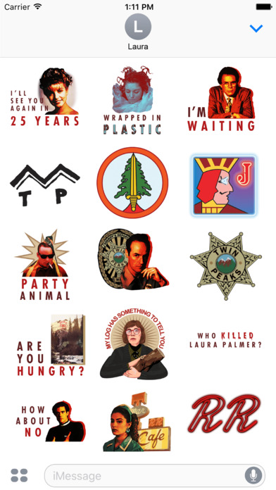 Twin Peaks Classic Stickers screenshot 3