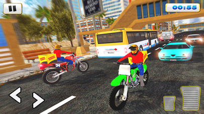 Courier Delivery Bike Rider 3D screenshot 3