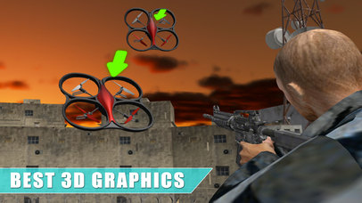 Drone  attack simulator gunship : shooting games screenshot 3