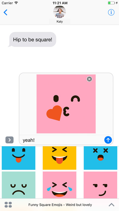 Funny Square Emojis - Weird but lovely screenshot 2