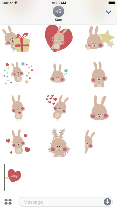Cute Paper Cutout Rabbit screenshot 3