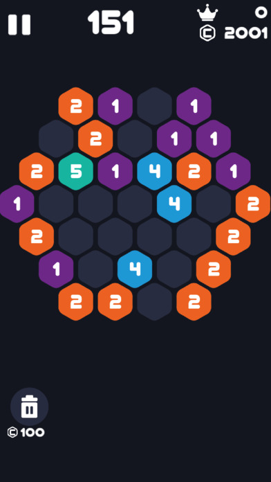 Hexa Number Smash : Tap Puzzle screenshot 2