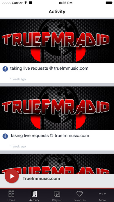 Truefmmusic.com screenshot 2