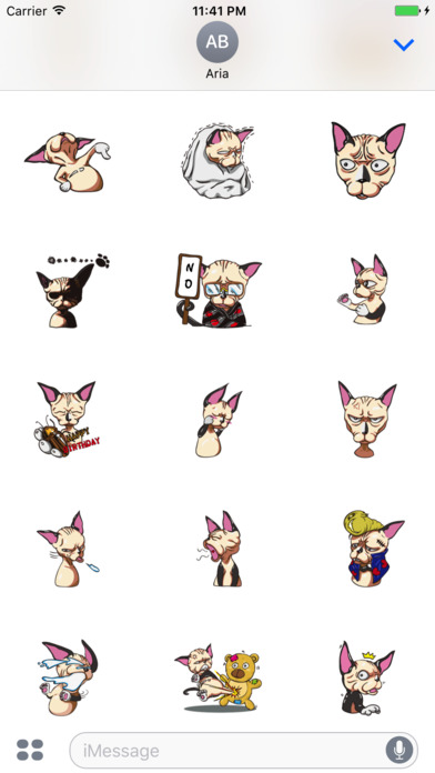 Sphynxmoji - Sphynx Cat Emoji Sticker screenshot 2