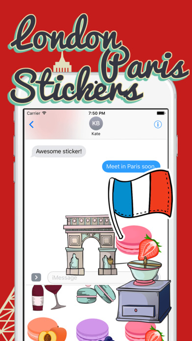 London Paris Stickers screenshot 3
