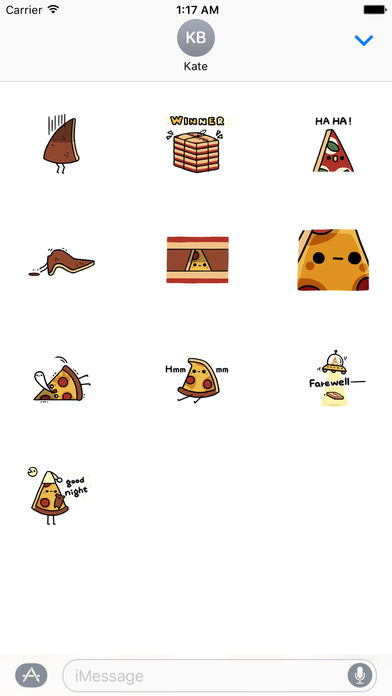Pizza Emoji Sticker Packs screenshot 3