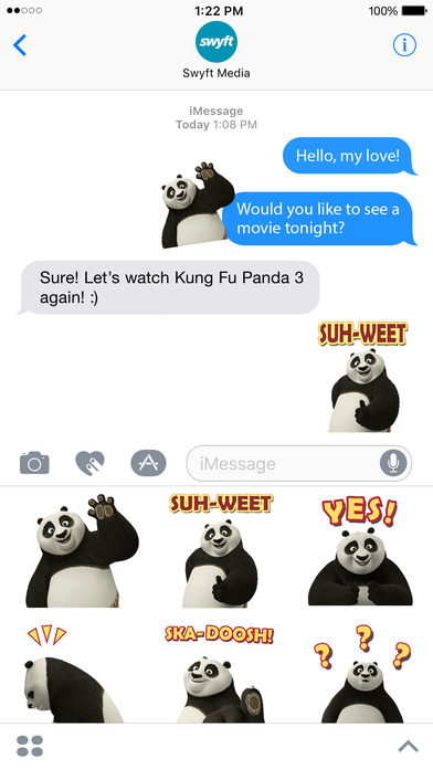 Kung Fu Panda Stickers screenshot 4