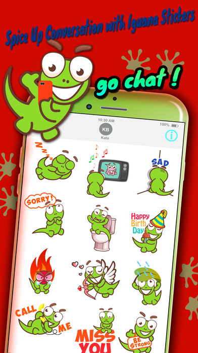 Iguana Emoji Stickers screenshot 3