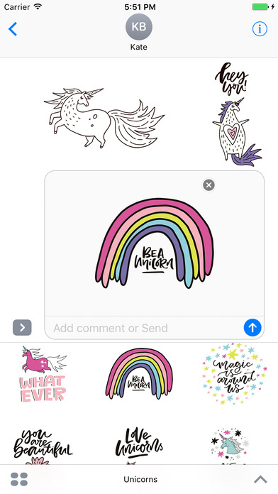 Believe in Unicorn Sticker Set screenshot 4