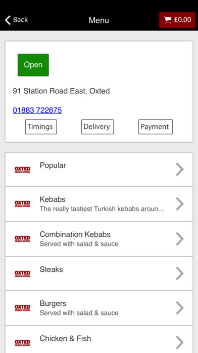 Oxted Kebab House screenshot 2