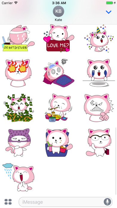 Cat Super Cute Sticker screenshot 4