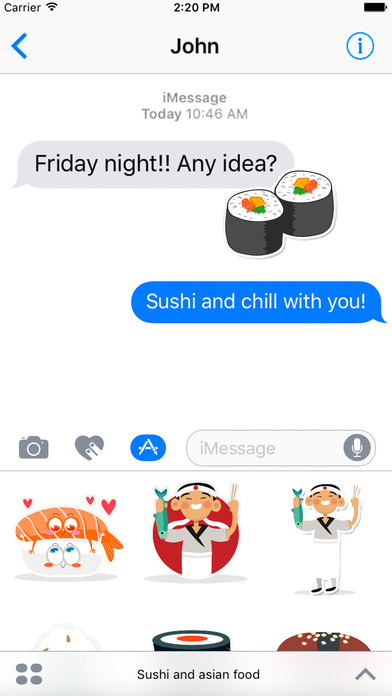 Sushi and Asian Food Lovers Stickers screenshot 2
