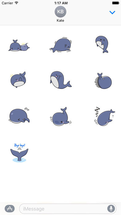 Cute Whale - WhaleMoji Sticker screenshot 3