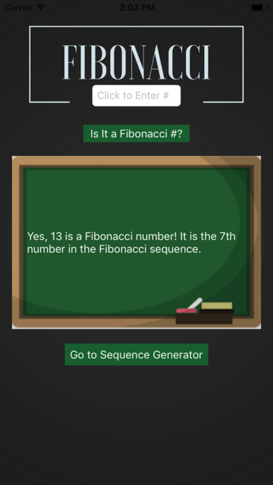 Fibonacci Generator screenshot 2