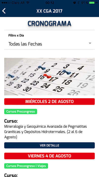 Congreso Geológico Argentino screenshot 4