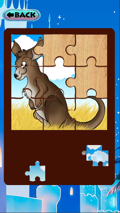 Kangaroos Cartoon Jigsaw Puzzle Games screenshot 3
