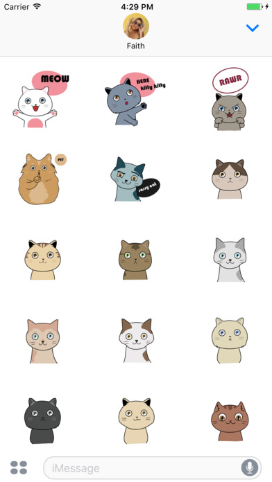 Cat Emoji & Stickers screenshot 4