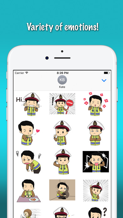 Cop Emoji Stickers screenshot 3
