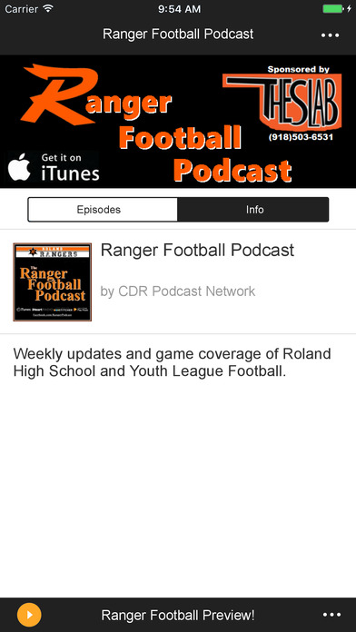 Ranger Football Podcast screenshot 2