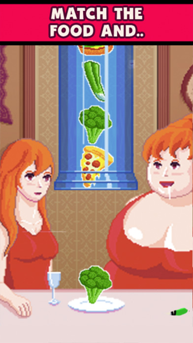 Feed the Mega Mama - Simple Pixel Food Swipe Game screenshot 2