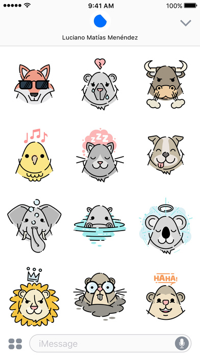 Little Animals Stickers screenshot 2