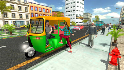 Modern City Tuk Tuk Auto Rickshaw Simulator 2017 screenshot 4