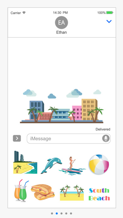 Miami Sticker Pack: Dolphins, Heat, Yacht Week screenshot 2